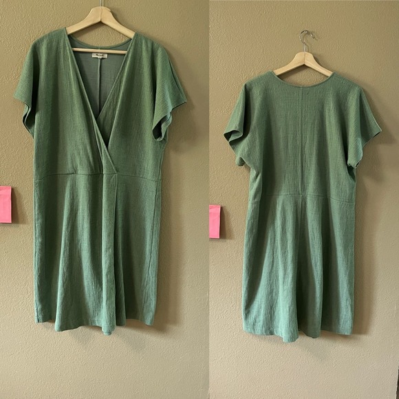 Madewell cross front flutter sleeve minidress - Picture 2 of 6